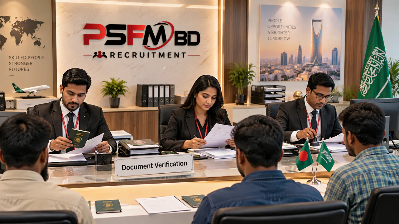 Illustrative document-readiness review for Bangladeshi overseas recruitment candidates