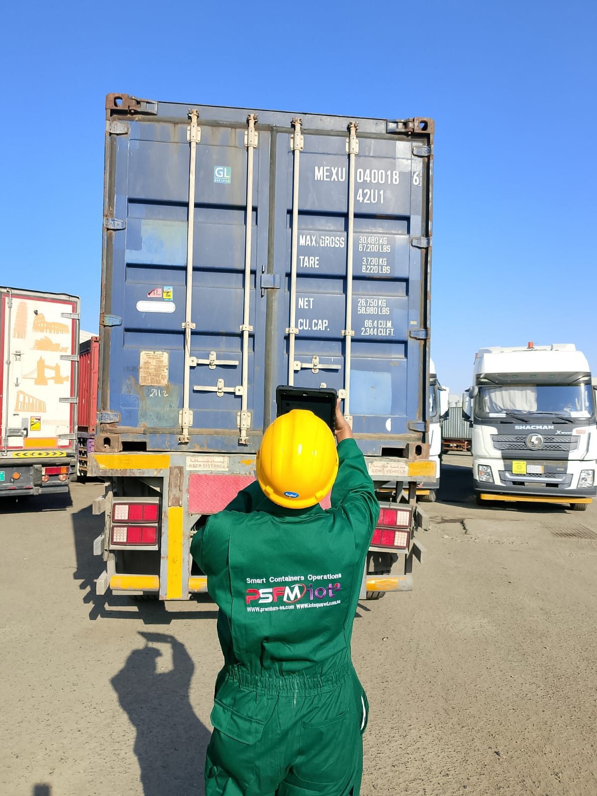 PSFM smart container operations worker in Saudi Arabia